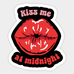 Kiss Me At Midnight Sticker